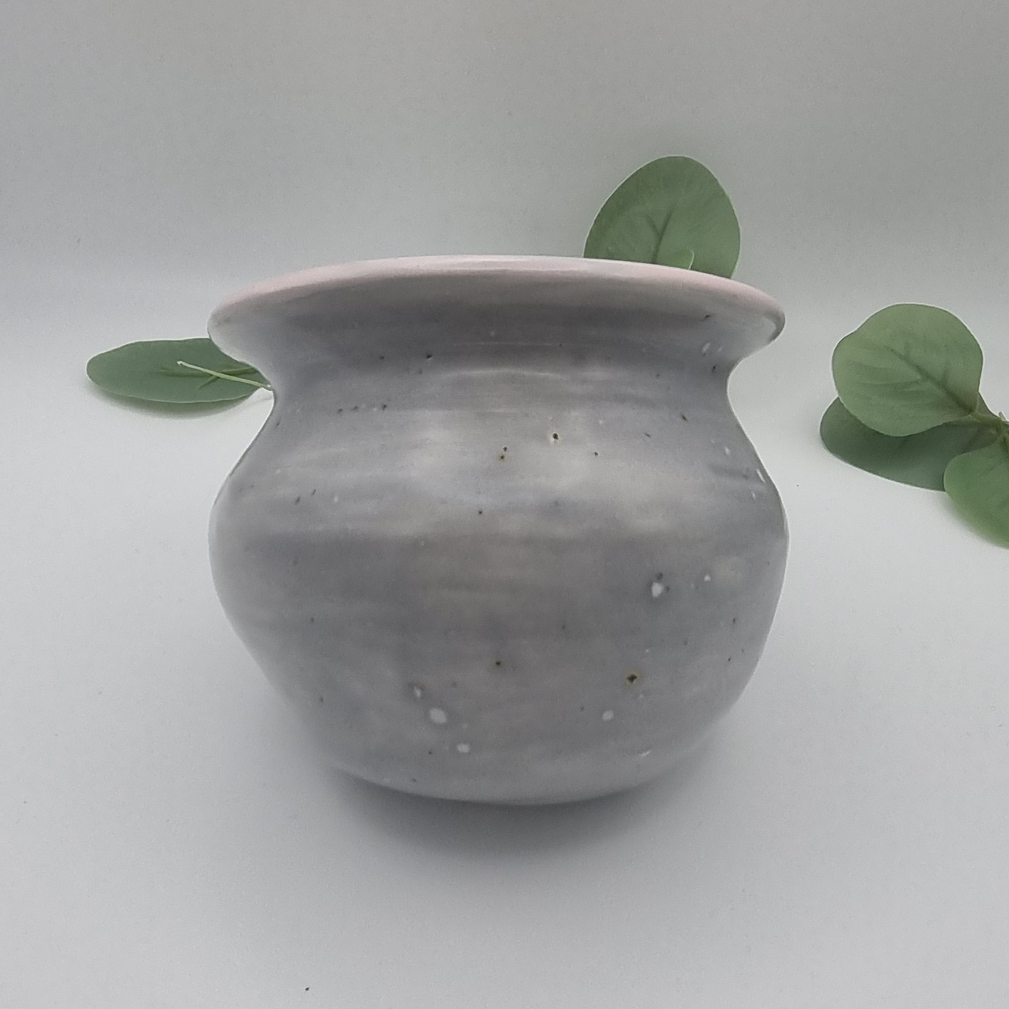 Salt Pig-Pastel grey and pink