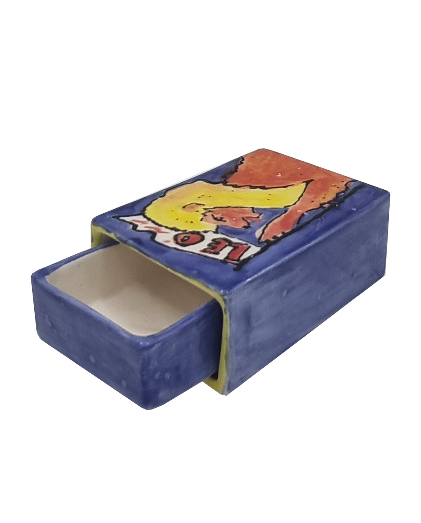 Made to order: Ceramic matchbox- Zodiac - Leo
