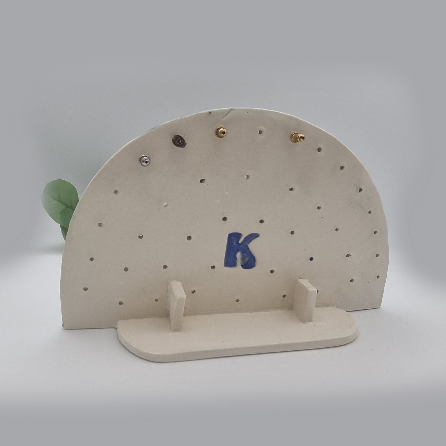 Rainbow ceramic earring holder