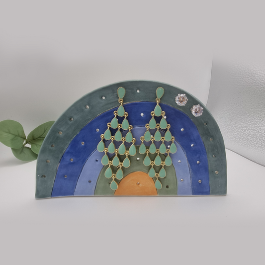 Earring holder-Rainbow-ceramic