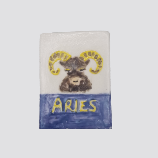 Ceramic box- Aries