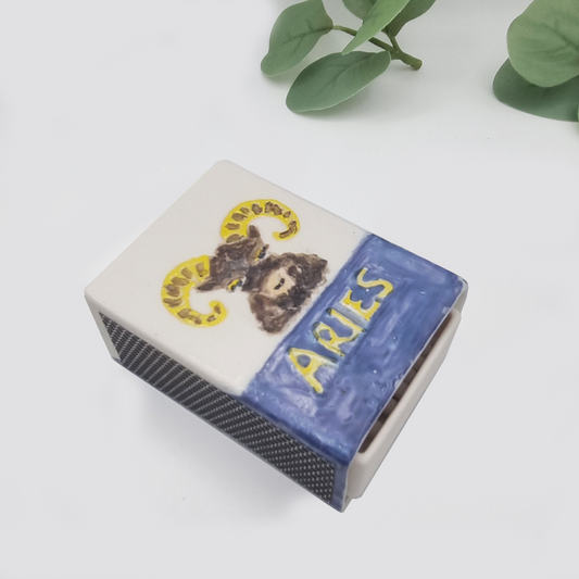 Ceramic box- Aries